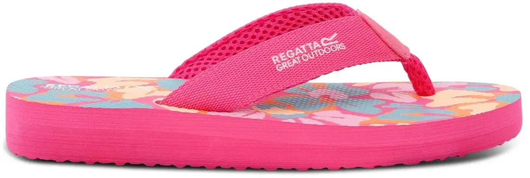 Regatta Catarina Vrouwenslippers - Zwart/Lila - afbeelding 3 van 6