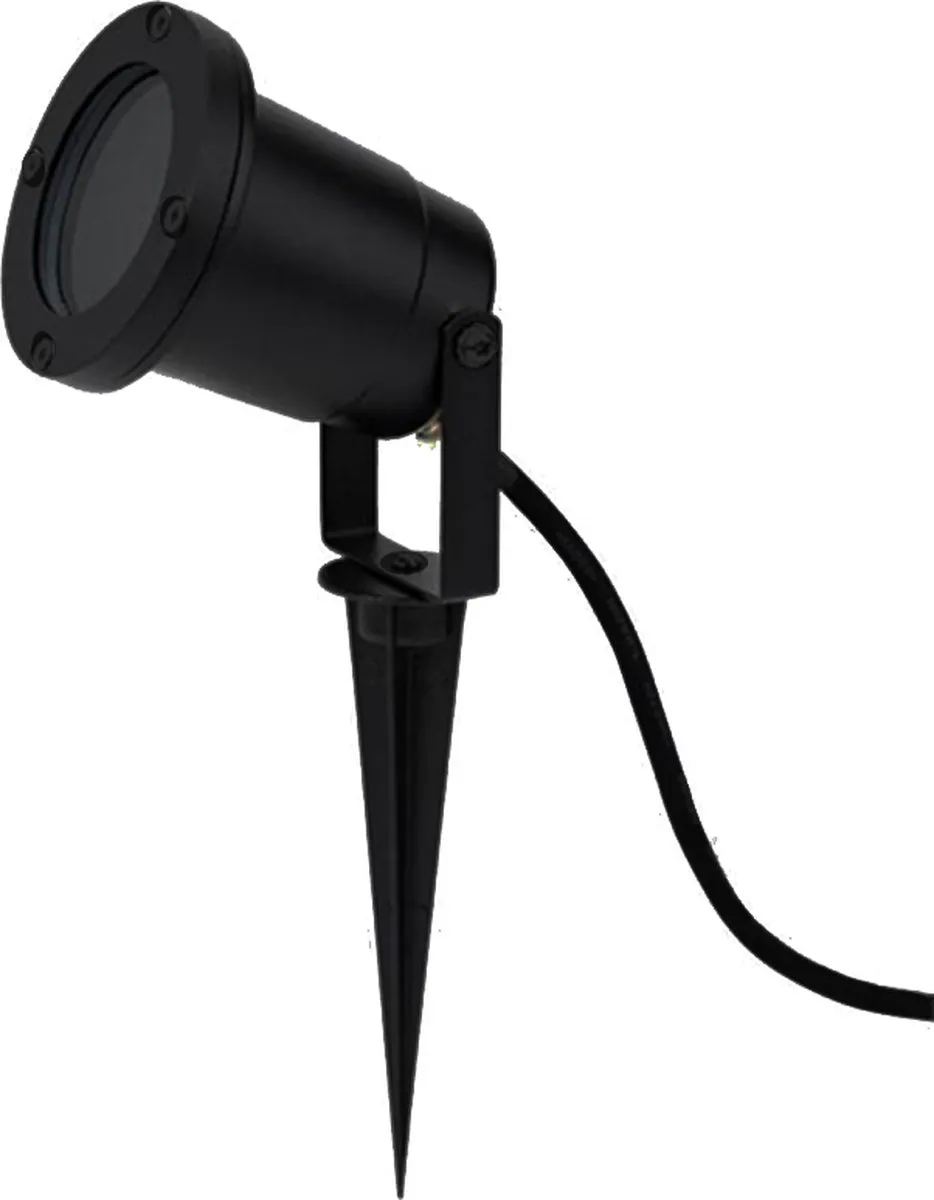 Lybardo Grondspot Buiten Tuinspot Philips GU10 4.6W - Zwart