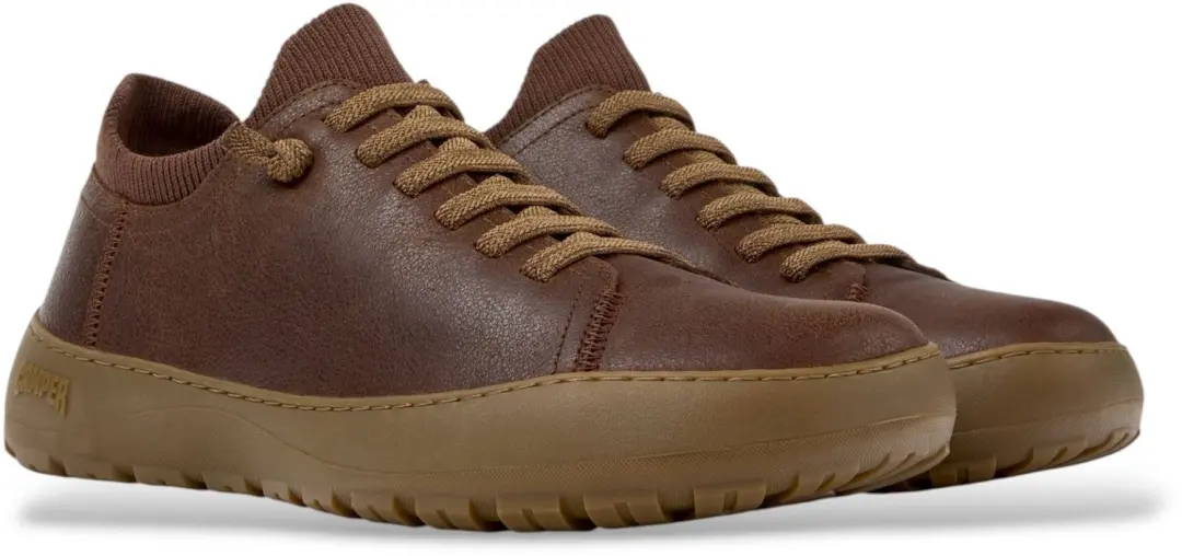 Camper Bruine leren Peu Serra-sneakers - afbeelding 3 van 6