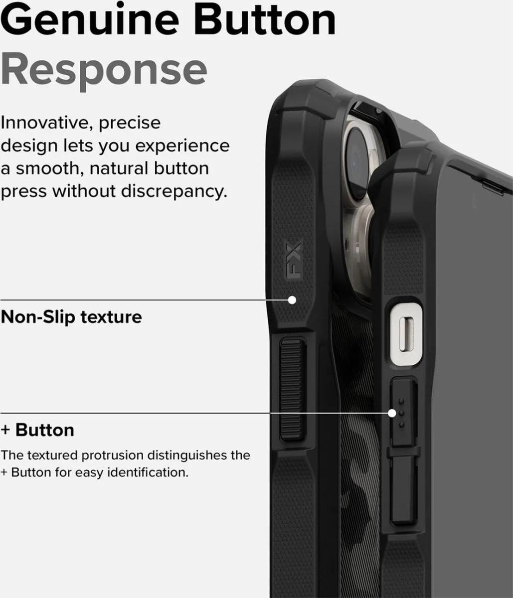 Ringke Fusion X Hoesje iPhone 14 Plus - Camo Zwart