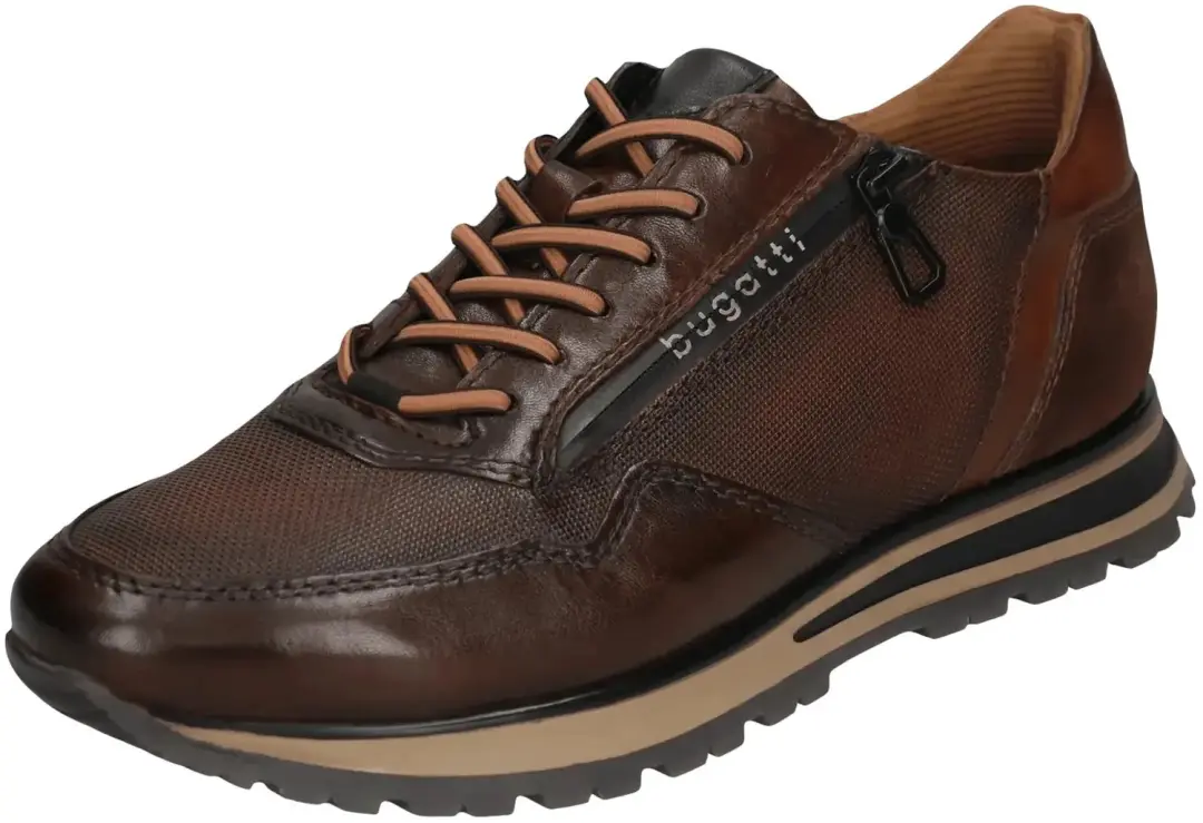 Bugatti Philip Leren Sneakers - Bruin - afbeelding 5 van 6