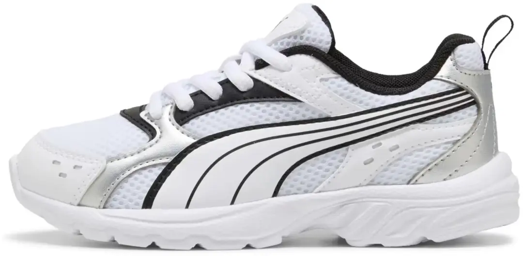 PUMA Mini Kunstleer Sneakers Kind - Wit/Roze - afbeelding 5 van 6
