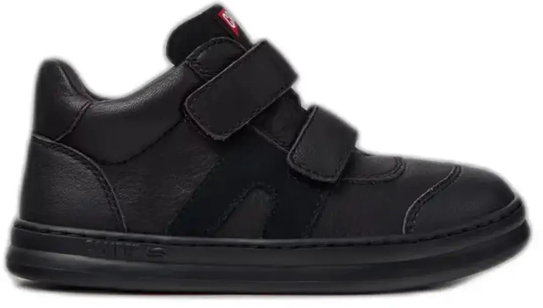 Leren klittenband sneakers kind Camper Runner Four Mid