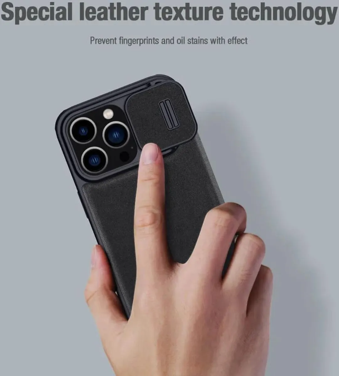 Nillkin CamShield Siliconen Hoesje iPhone 15 Pro Max - Paars