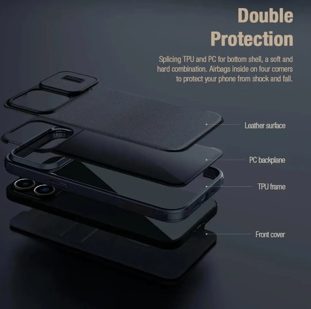 Nillkin CamShield Siliconen Hoesje iPhone 15 Pro Max - Paars