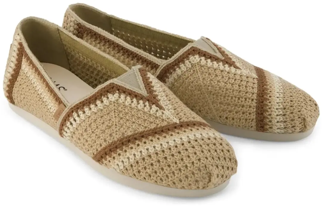 TOMS Alpargata Gehaakte Espadrilles Dames - Donkerbeige - afbeelding 4 van 4