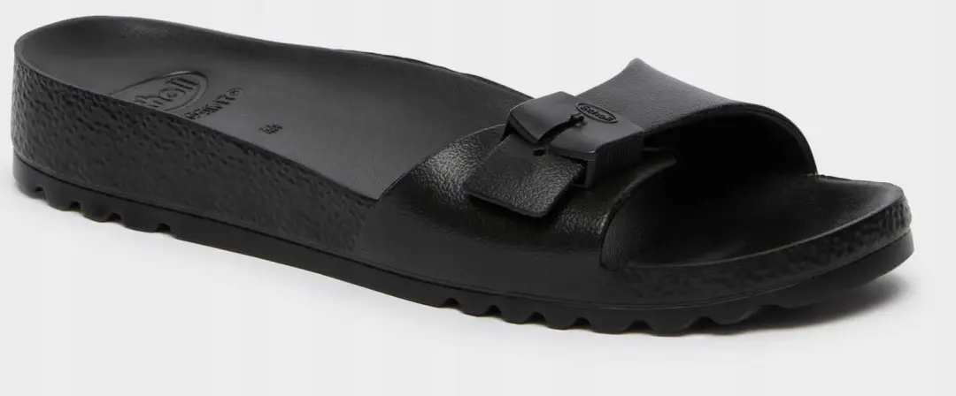 Scholl Bahia 1 Strap Dames Klompen Zwart
