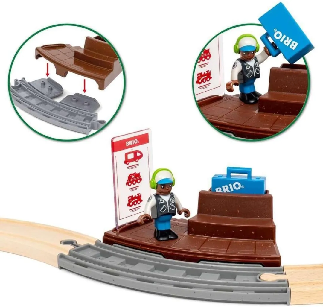 BRIO Pull Back Treinset 36102 - Rood
