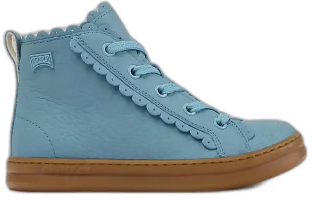 Kleine Kinderen Leren Zip Sneakers Camper Runner Four