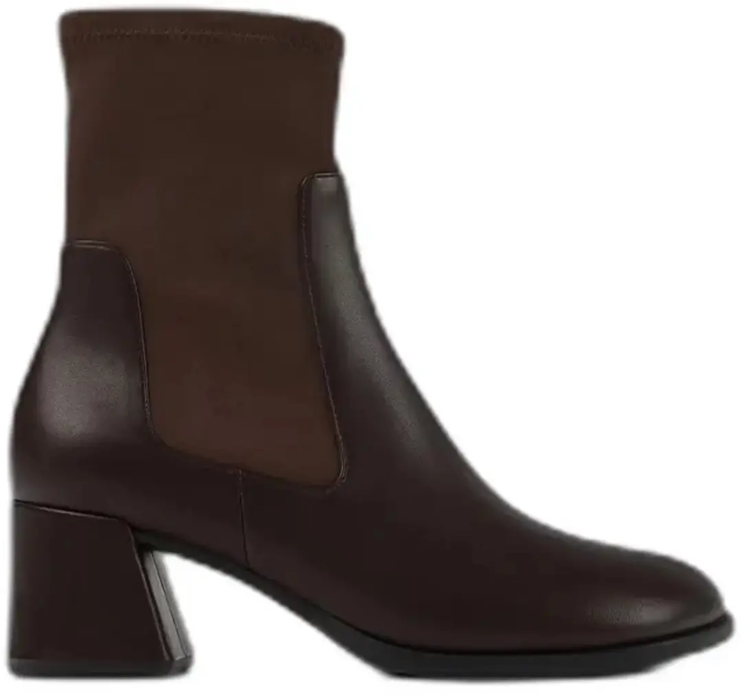 Leren en textiele bottines dames Camper Kora