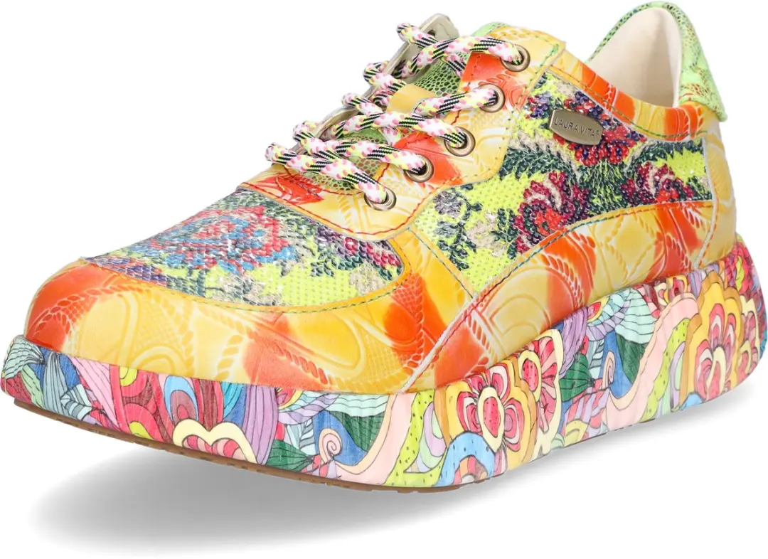 Laura Vita dames sneaker geel - afbeelding 2 van 2