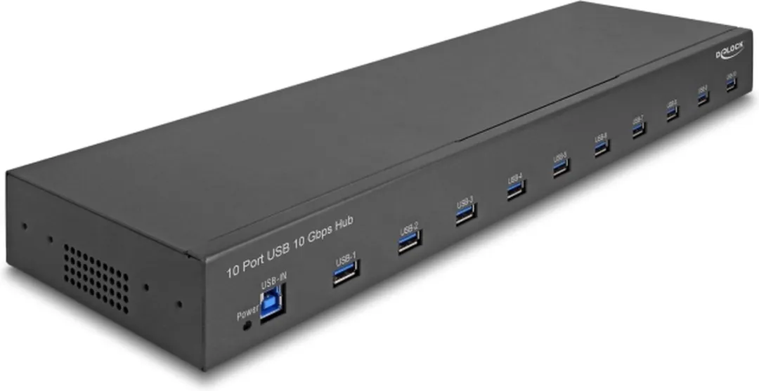 Delock 64240 USB 3.2 Hub 10 Poorten
