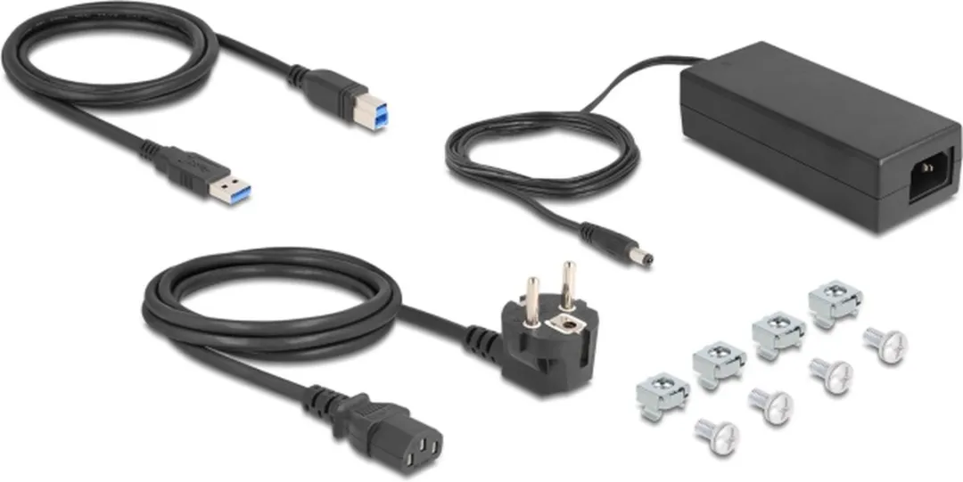 Delock 64240 USB 3.2 Hub 10 Poorten - Zwart