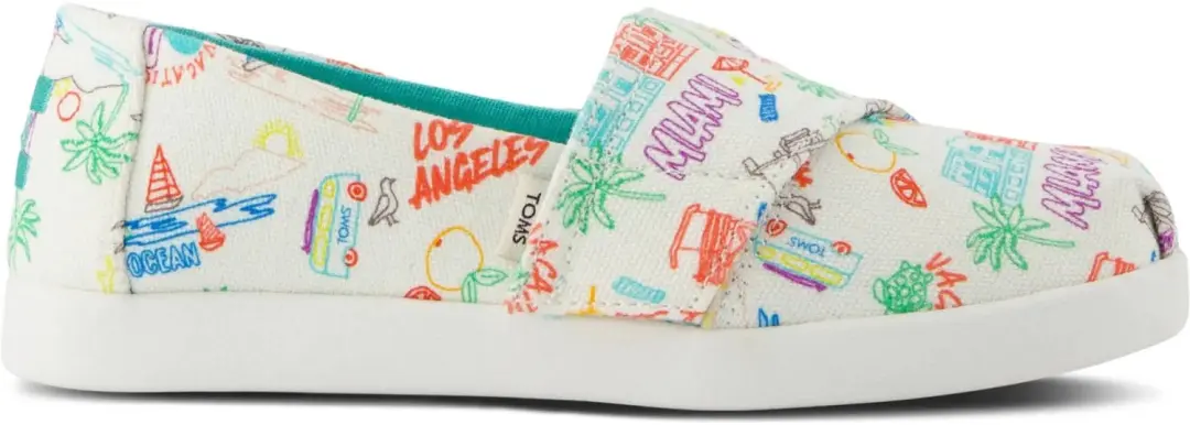 Espadrilles met print meisje Toms Classic