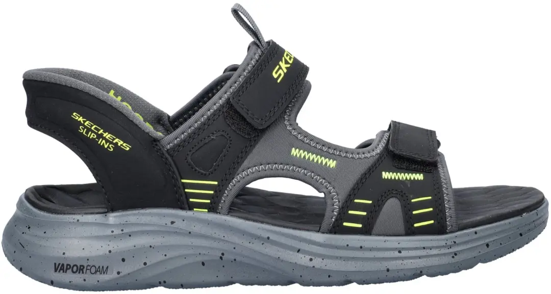 Skechers Hands Free Slip-In Vapor Foam heren sandaal - Zwart multi - Maat 46