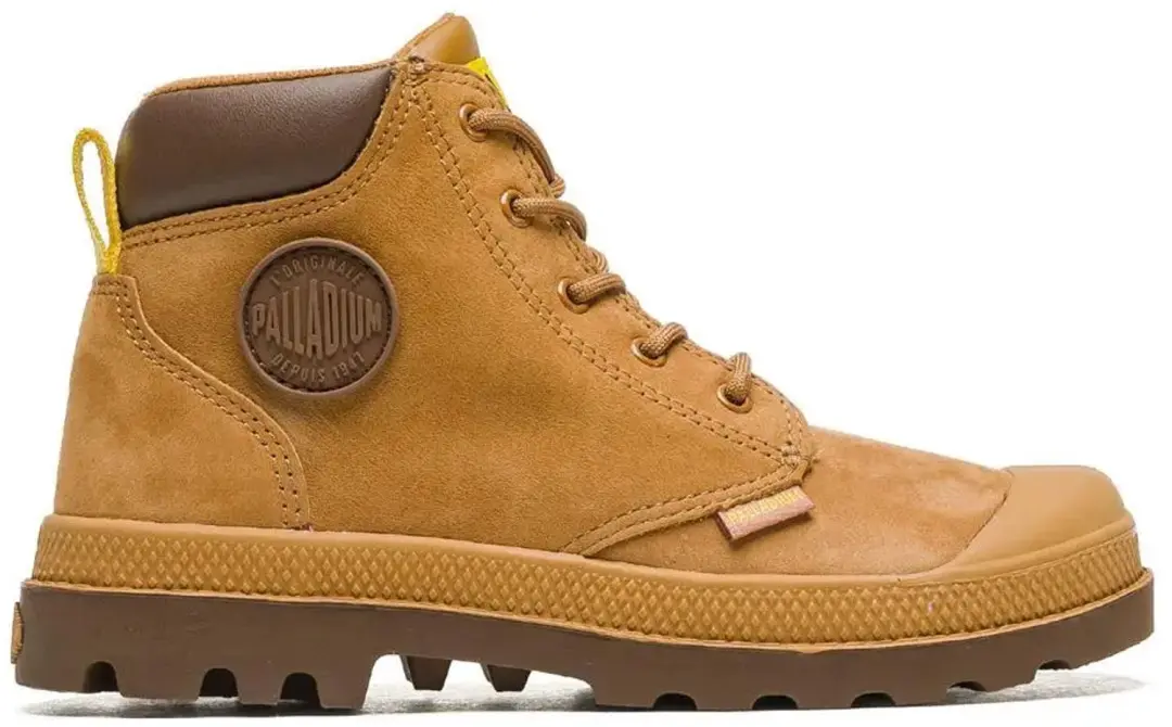 Palladium Pampa Hi Cuff WP Kinderlaarzen - Bruin/Mahonie - afbeelding 3 van 4
