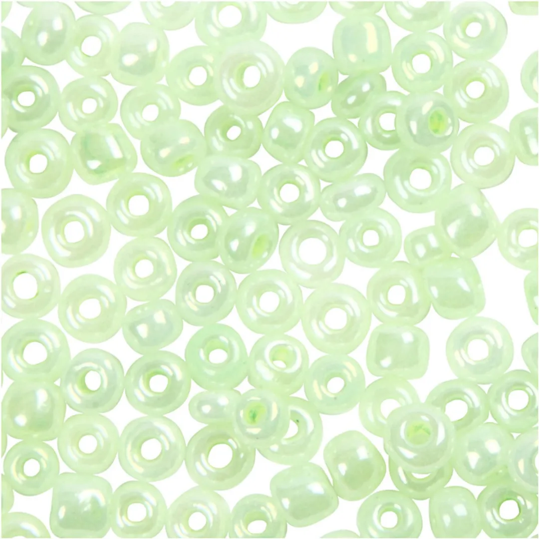 Creativ Company Rocailles 3mm Lichtgroen - 25 Stuks