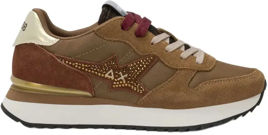 Sun68 Stargirl Strass Logo Schoenen Bruin EU 36 Vrouw
