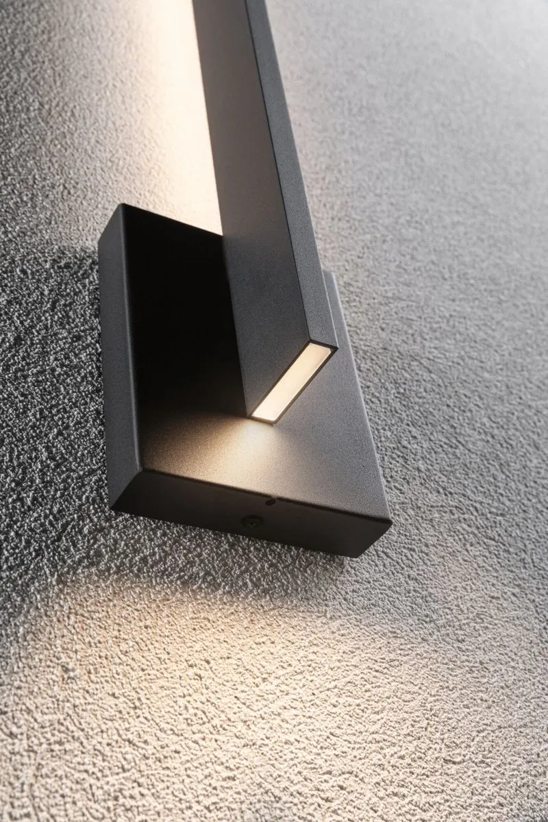 Paulmann Levka LED Wandarmatuur Buiten 13,5W 3000K - Antraciet