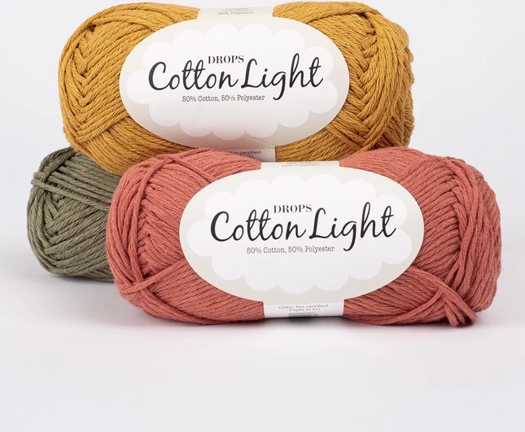 Drops Cotton Light Uni Roest - 1 Stuk
