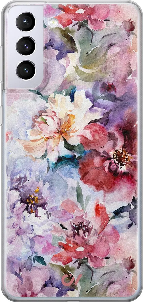 Casevibes Hoesje Samsung Galaxy S21 Bloemen Acryl
