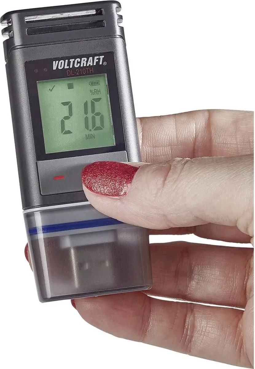 Voltcraft DL-210TH-2 temperatuur- en vochtdatalogger - afbeelding 3 van 6