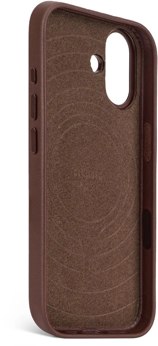 Decoded Hoesje iPhone 17 - Premium Ecco Leer - Chocolade Bruin - MagSafe