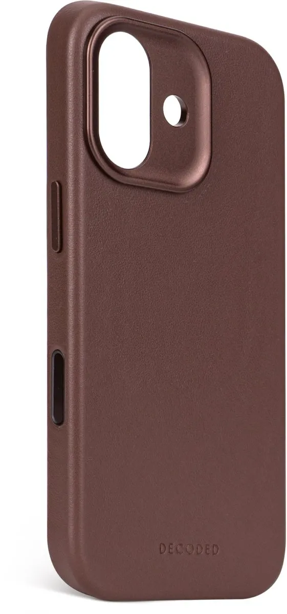 Decoded Hoesje iPhone 17 - Premium Ecco Leer - Chocolade Bruin - MagSafe