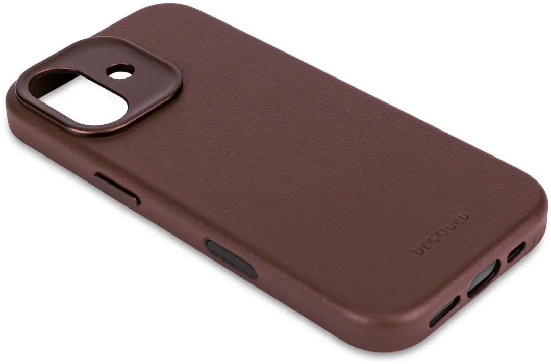 Decoded Hoesje iPhone 17 - Premium Ecco Leer - Chocolade Bruin - MagSafe