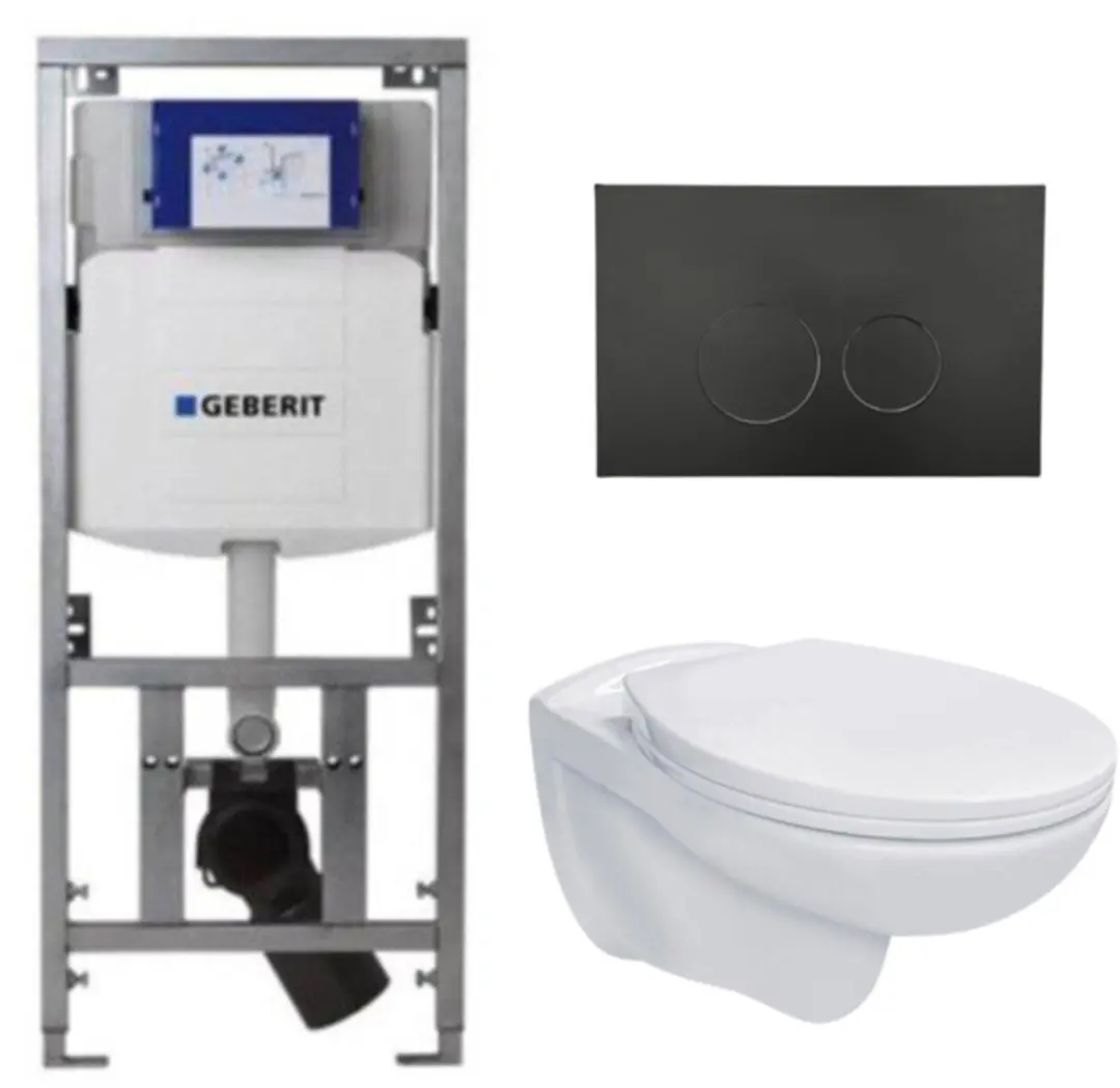 Adema Classico toiletset bestaande uit inbouwreservoir en toiletpot basic toilet