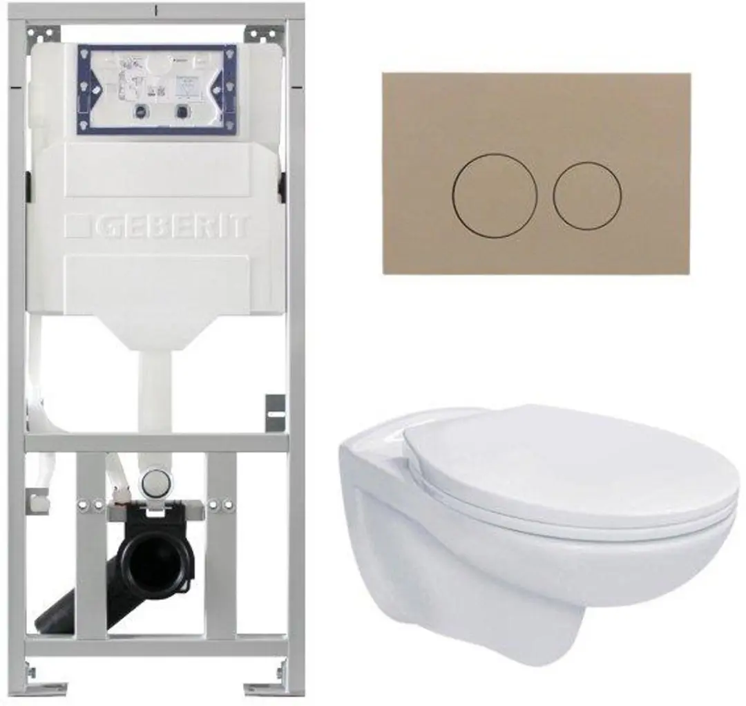Adema Classico toiletset bestaande uit inbouwreservoir en toiletpot basic toilet