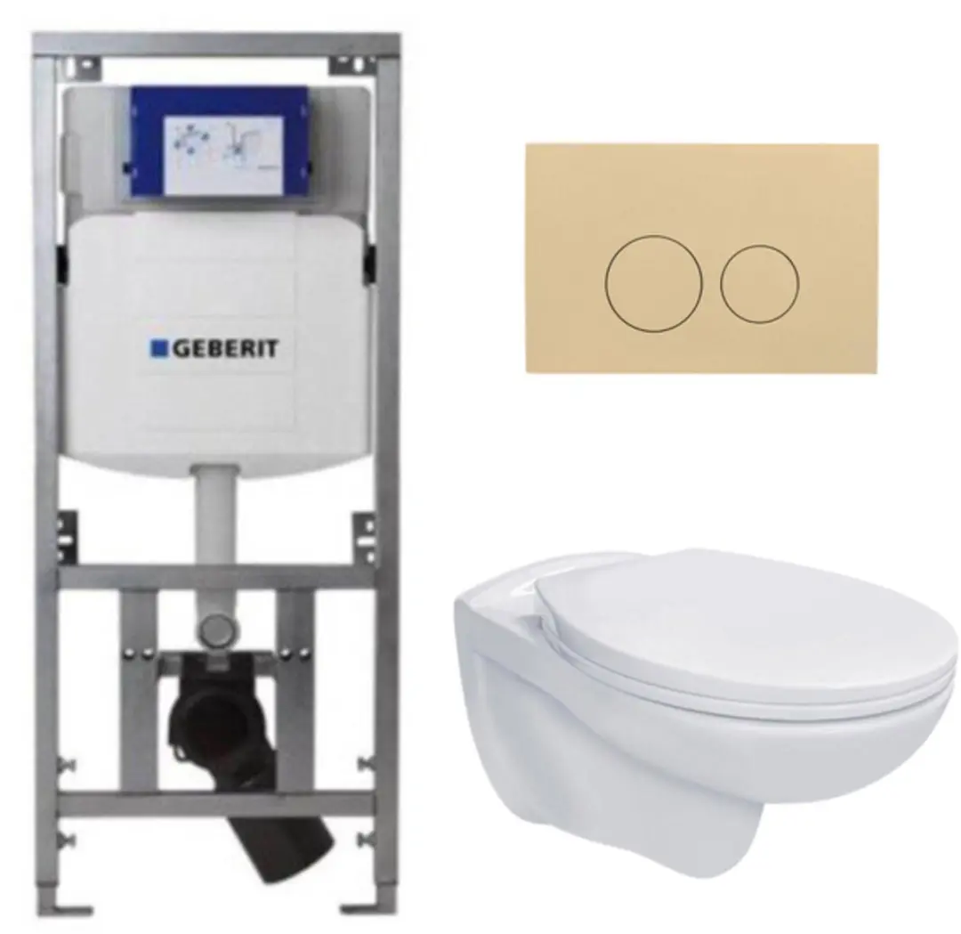 Adema Classico toiletset bestaande uit inbouwreservoir en toiletpot basic toilet