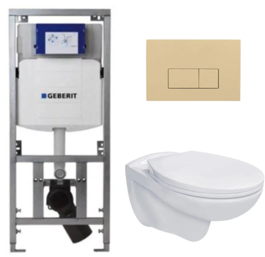 Adema Classico toiletset bestaande uit inbouwreservoir en toiletpot basic toilet