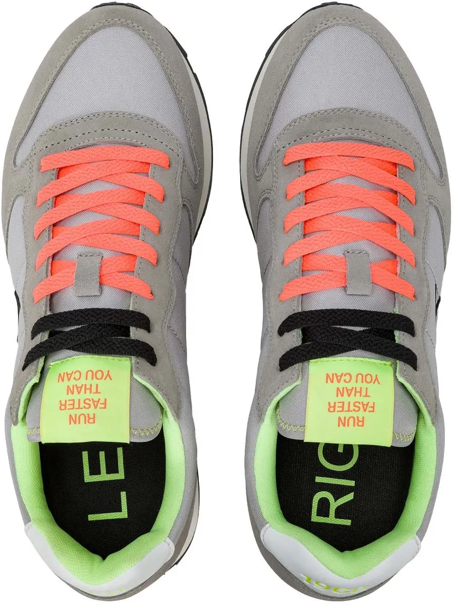 Sun68 Sneaker Tom Fluo Grigio Chiaro - Maat 40 - Heren - Basket - afbeelding 5 van 6