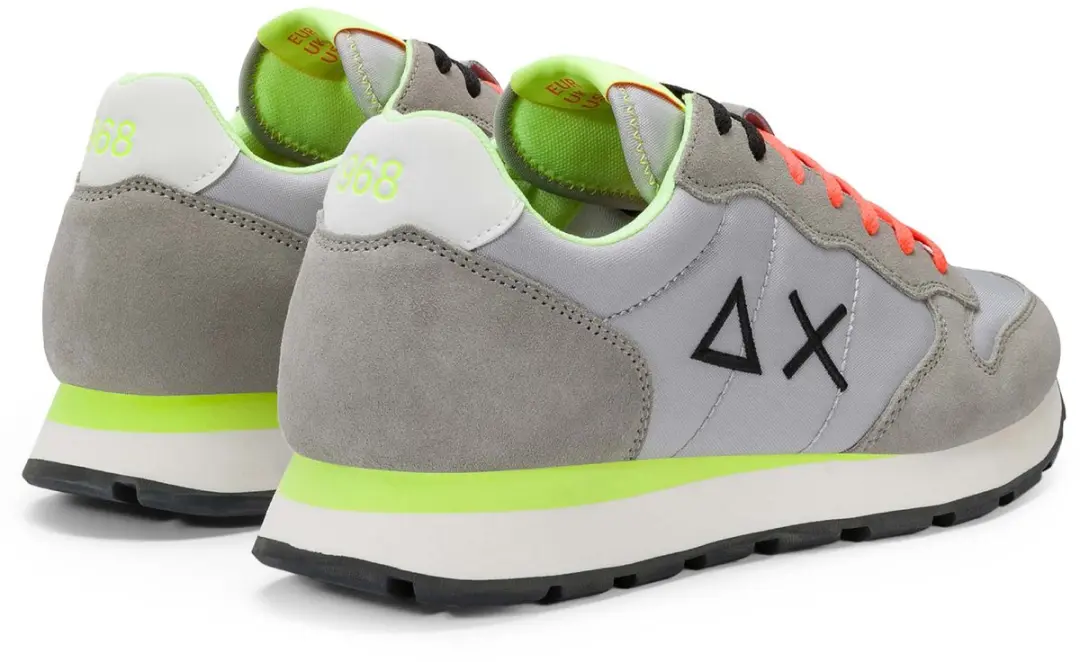 Sun68 Sneaker Tom Fluo Grigio Chiaro - Maat 40 - Heren - Basket - afbeelding 3 van 6
