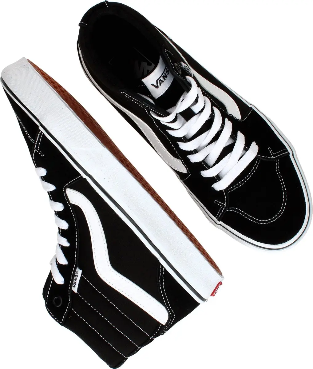 VANS WM Filmore Hi (SUEDE - CANVAS)BLACK - WHITE - Sneakers - Unisex - afbeelding 6 van 6