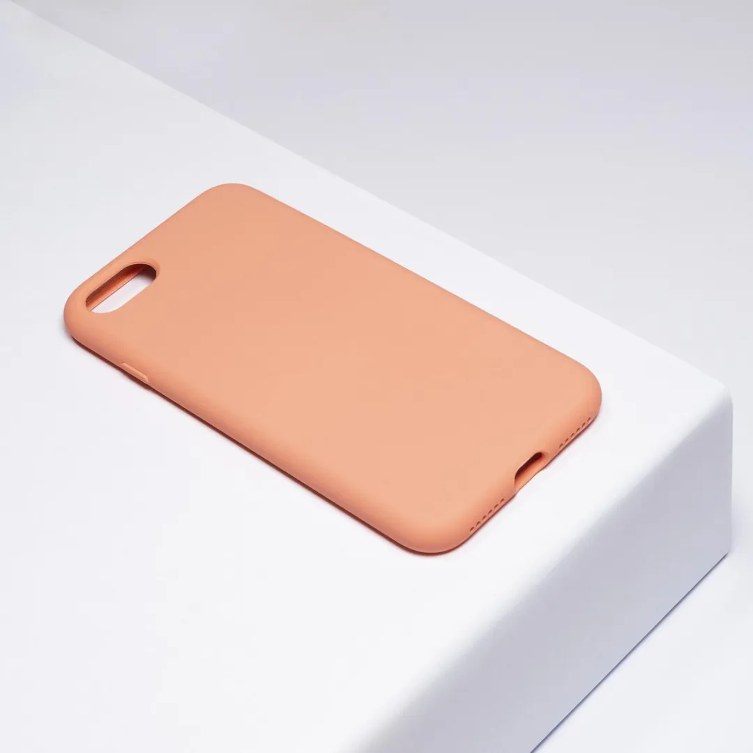 BMAX Siliconen Hoesje iPhone SE 2020 - Oranje - BMAX93258