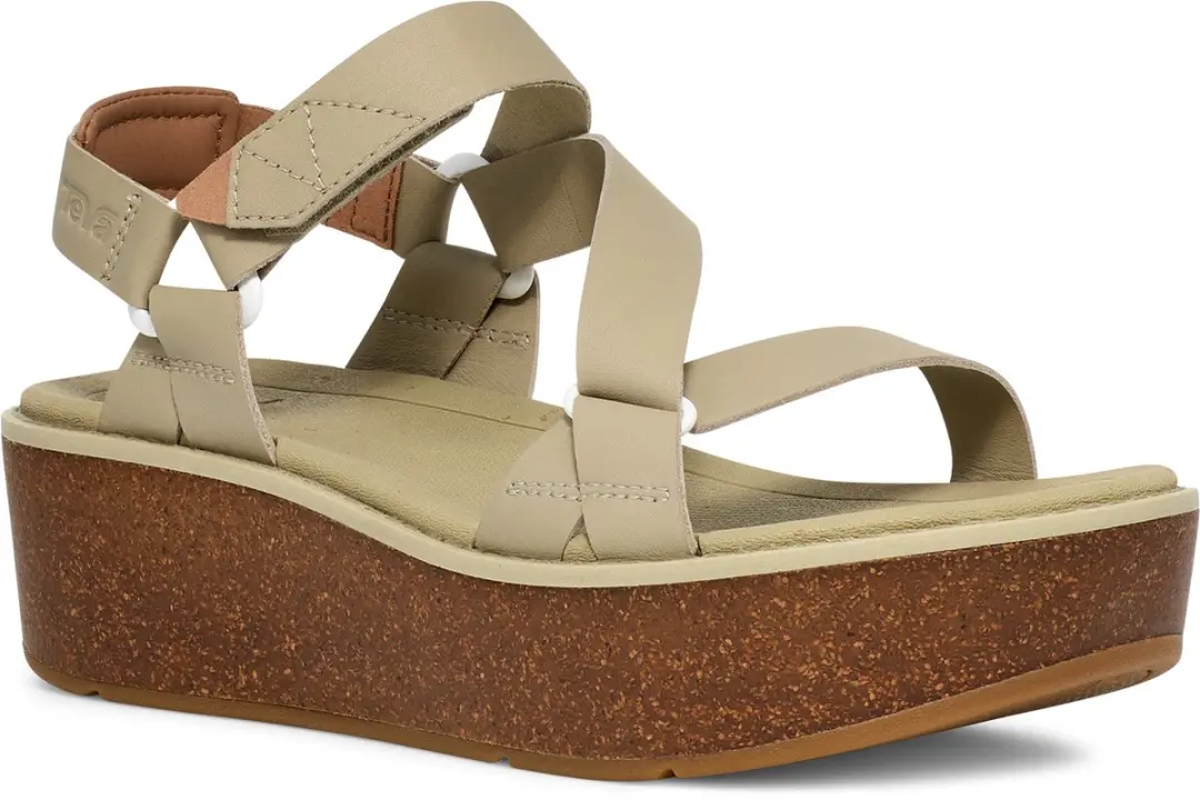 Teva Madera Wedge Dames Sandalen - Beige - afbeelding 2 van 6