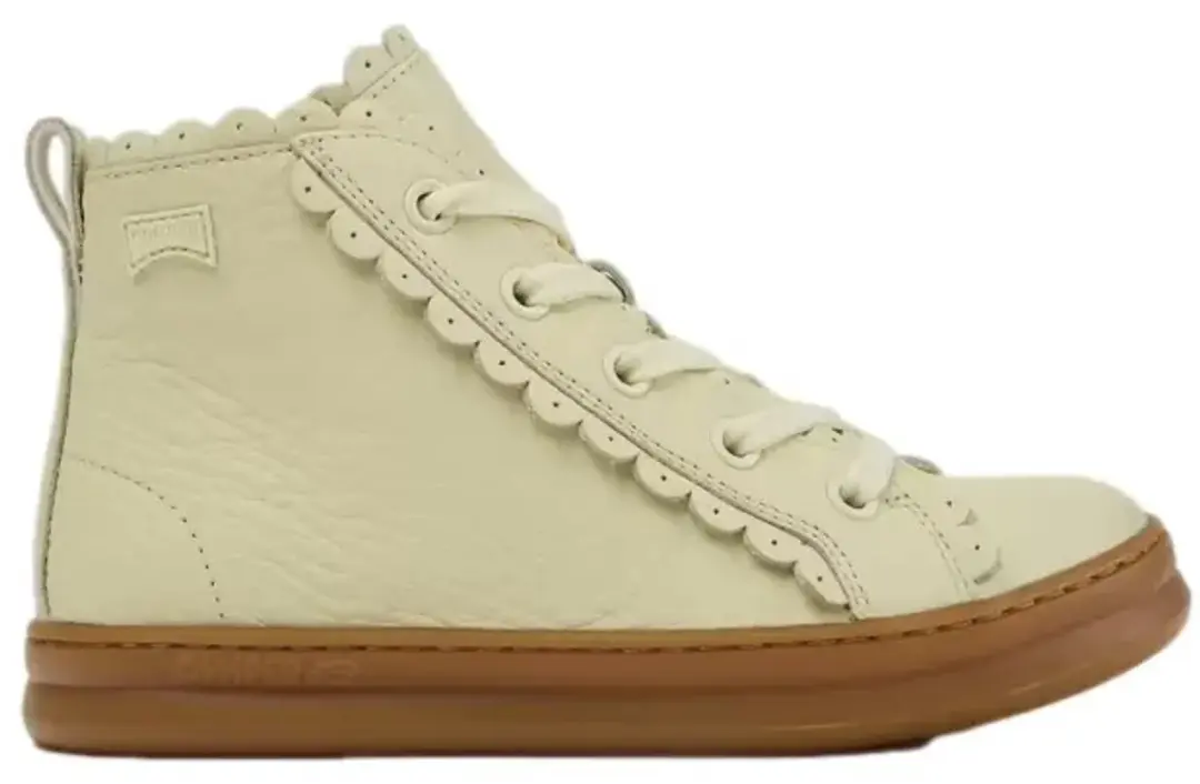 Leren sneakers met rits voor baby Camper Runner Four