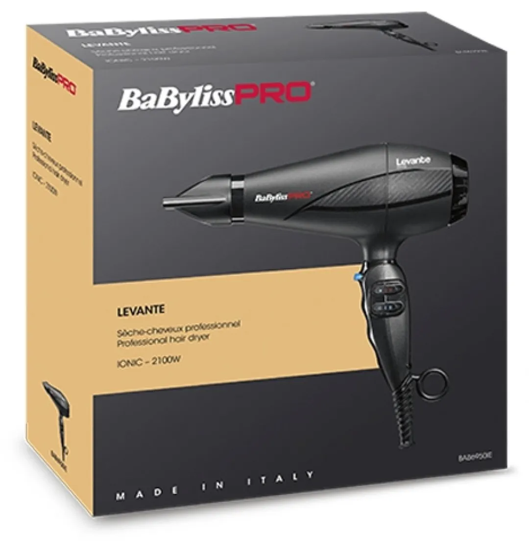 BaBylissPRO Levante-HQ Föhn 2100W - Zwart