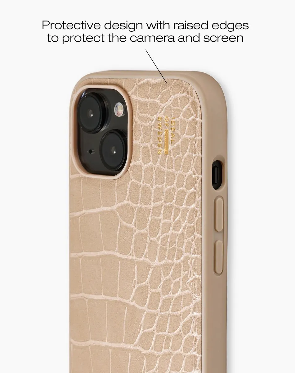 iDeal of Sweden iPhone Case MagSafe Warm Beige Croco - afbeelding 6 van 6