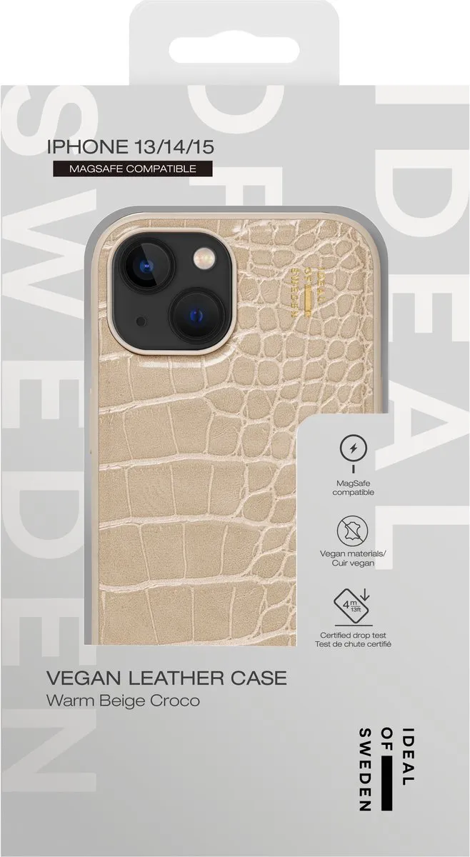 iDeal of Sweden iPhone Case MagSafe Warm Beige Croco