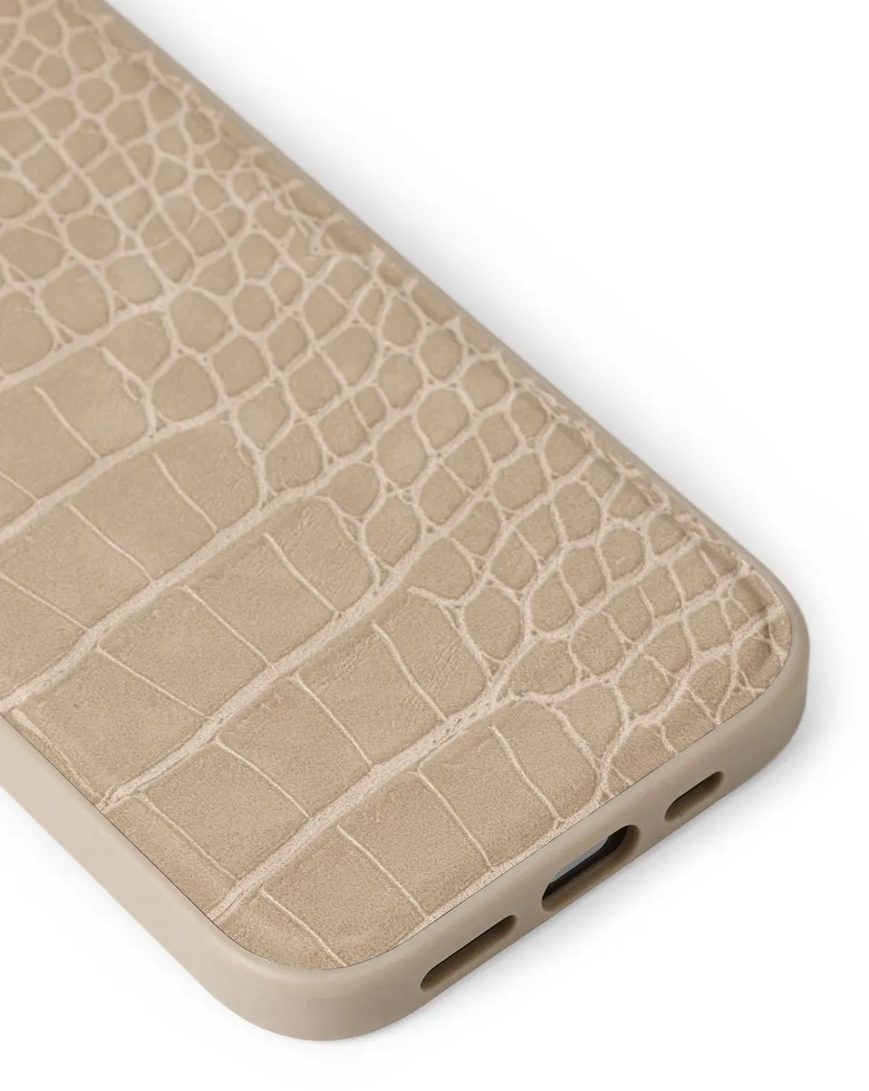 iDeal of Sweden iPhone Case MagSafe Warm Beige Croco