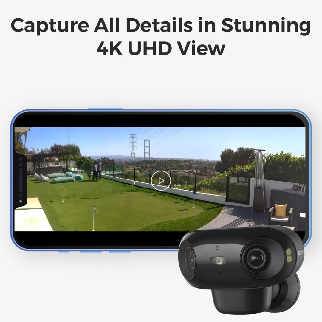 Reolink Argus 4 Pro-B Beveiligingscamera 4K - Zwart - afbeelding 6 van 6