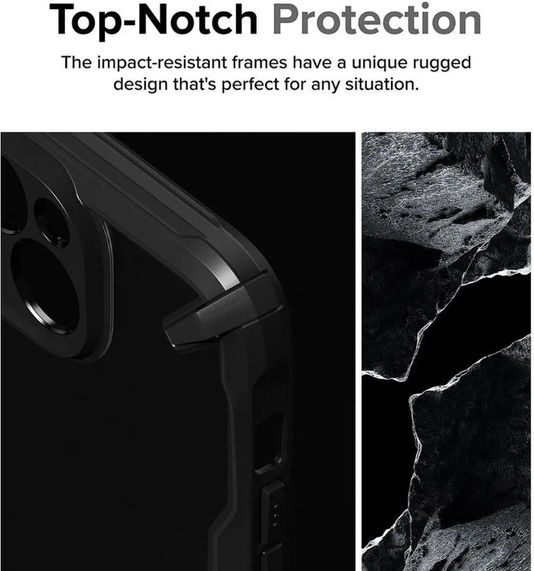 Ringke Fusion X Hoesje iPhone 15 Plus - Zwart