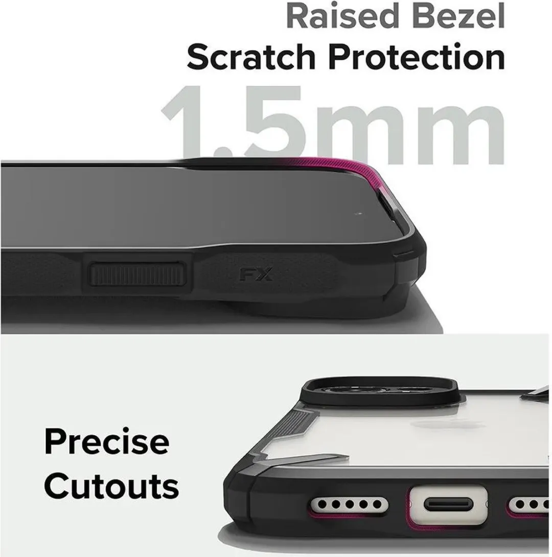 Ringke Fusion X Hoesje iPhone 15 Plus - Zwart - afbeelding 6 van 6