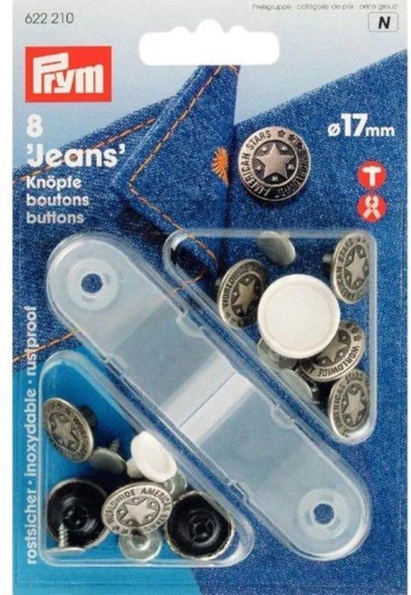 Prym American Star Jeansknopen 17mm
