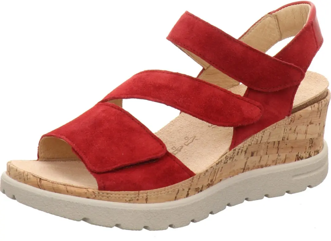 Hartjes dames sandalen rood