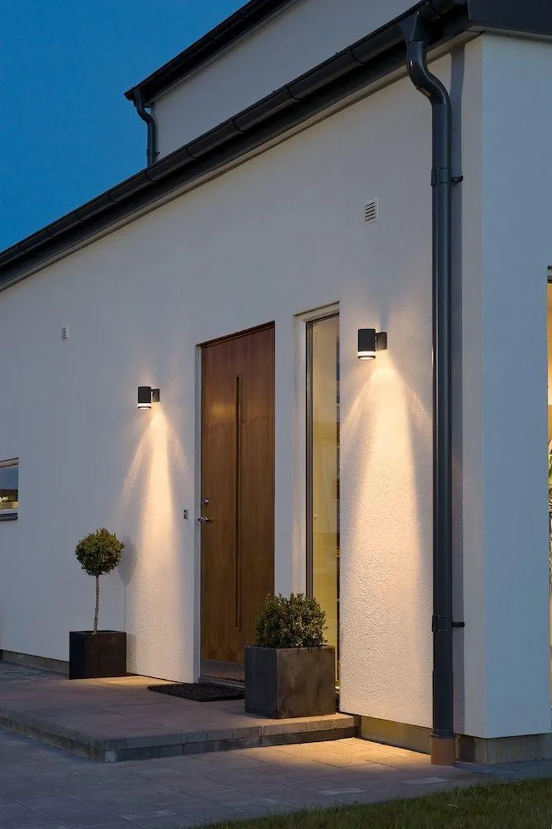 Konstsmide Modena Wandspot Triade GU10 - 16cm - RVS - Buiten