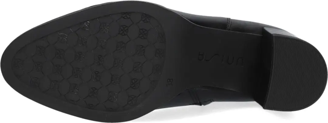 Unisa Lebit Enkellaarsjes - Enkelboots met rits - Dames - Zwart - Maat 39